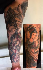 geisha tattoo Tauranga New Zealand