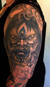 japan demon tattoo Tauranga New Zealand