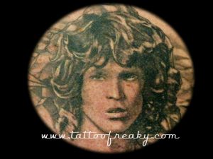 jim morrison portrait tattoo Tauranga New Zealand