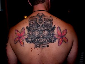 bali mask tattoo tattoo Tauranga New Zealand