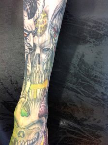 skull tattoo Tauranga New Zealand