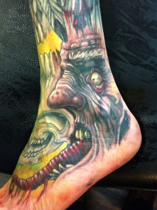 zombie tattoo Tauranga New Zealand