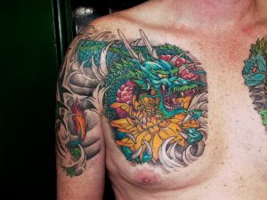 Dragon Japanese tattoo Tauranga New Zealand