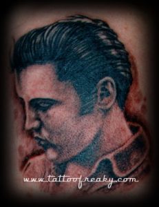 elvis portrait tattoo Tauranga New Zealand