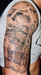 indian tattoo warrior