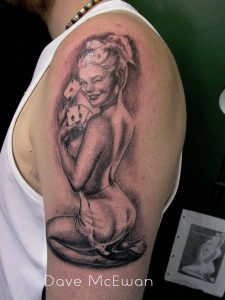 pin up portrait tattoo Tauranga New Zealand